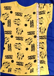 Cute Yellow Mickey Mouse T-Shirt