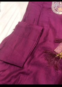 Elegant Purple Kurta Set with Dupatta