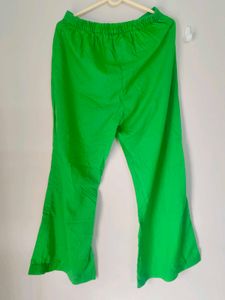 Green Flared Pants