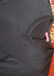 Black T-Shirt with Small Holes