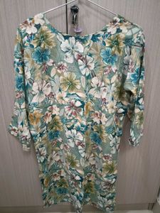 Floral Print women's short kurta