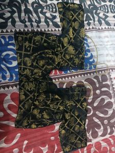 Stitched Brocade Black blouse