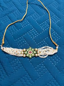 Pearl & kundan choker