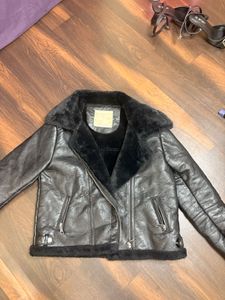 Black Faux Fur Lined Jacket