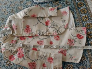 raw silk ivory colored kids sherwani with dhoti