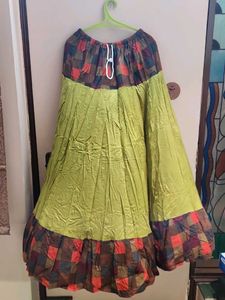 Bohemian Plaid Maxi Skirt
