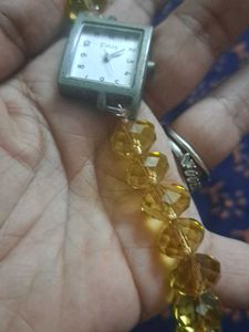 Fashionable Beaded Watch