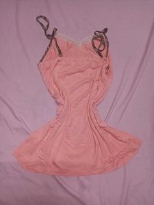 Pretty Pink Lace Trim Camisole