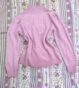Pastel Lavender Mock Neck Sweater