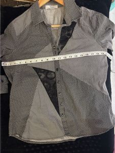 Chic Lace Details Button-Up Shirt