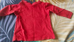 Cute Santa Claus Baby Top with Skirt.