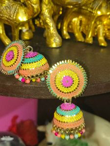 Vibrant Jhumka Earrings
