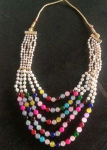 5 line colourful beads maala..