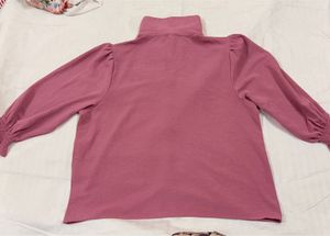 Pantaloon Pink Stylish Pearl Embellished Top