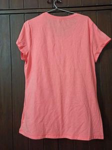 Combo of Neon Green &amp; Peach T-Shirts