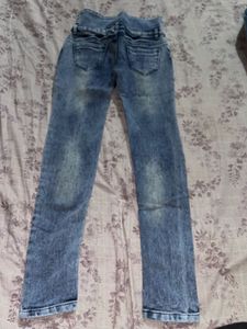 Vintage Wash Flare Jeans