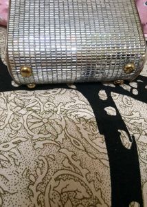 Sparkling Silver Evening Clutch handbag