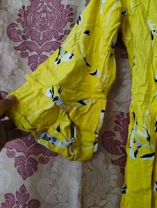 Floral Yellow Frock
