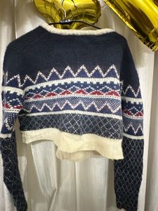 Cute Cropped Knit Cardigan