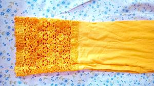 Vibrant Yellow Kurta Set with Dupatta