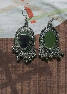 Vintage Jhumka Earrings with Stones