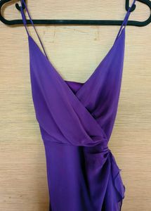 Strappy Dress With Ruffled Panels💜