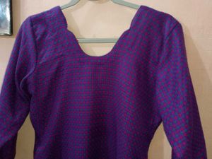 Purple woolen Ethnic Kurta