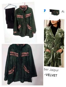 Velvet Jacket & Pants Set