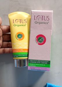 Combo Of Lotus Organic Sunscreen Gel &amp; Eye Cream