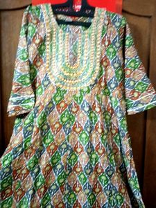 Elegant Green Printed Kurta