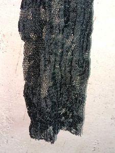 Elegant Black Lace Top Layered Partywear