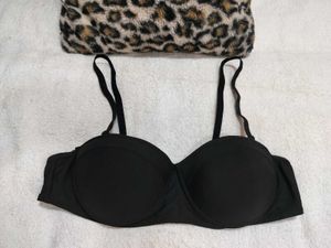 Classic Black Strapless Bra