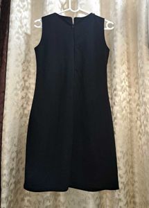 Black Jewel Neckline Dress