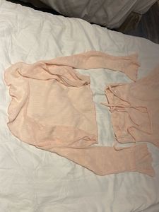 pink Korean co ord dress