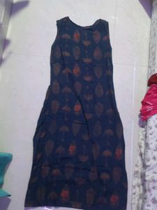 Stylish Navy Blue Printed Kurta