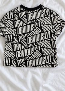Trendy Printed Crop Top