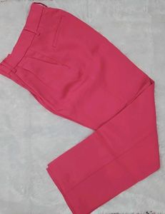 Stylish Pink High Waist Trousers