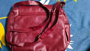 Maroon Crossbody Handbag