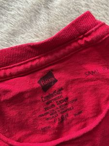 Red Lokanda Graphic Fringe T-Shirt