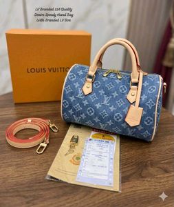 LV PREMIUM QUALITY DENIM SPEEDY HANDBAG WD BOX