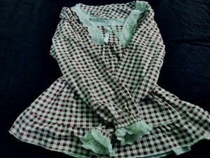 Cozy Gingham Sleep Shirt