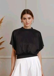 Chic Black Relaxed Fit Top