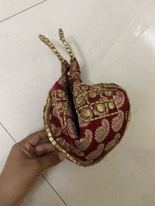 Designer Embroidered Clutch Bag