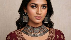 Boho Coin Necklace &amp; Earring Set