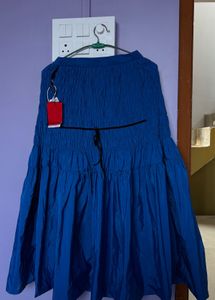 Stunning Blue Strapless skirt