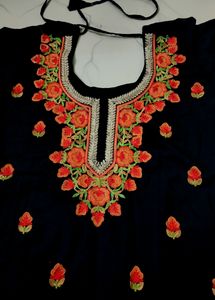 Black Kashmiri Embroidery Dress