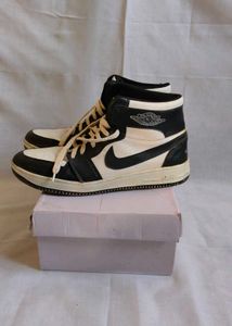 Vintage Black & White High-Top Sneakers