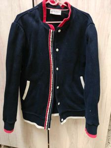 Varsity Style Navy Heavy sweater  Blue Jacket