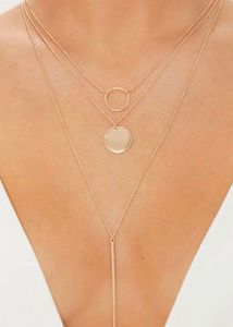 Shein Layered Pendant Necklace