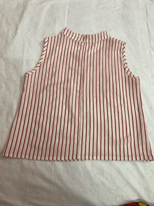 Chic Striped Sleeveless Top